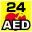 24時間使えるAED